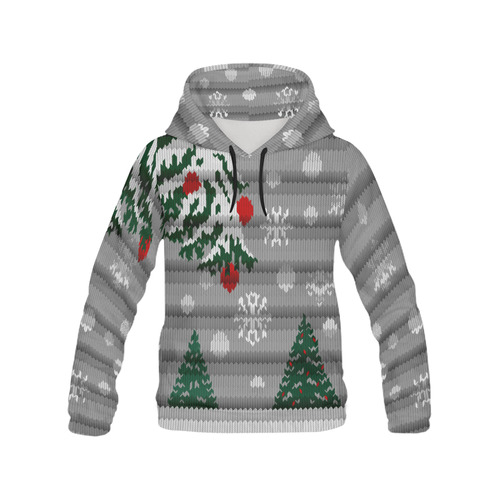 Christmas Hoodies Woolly Wonderland Sweaters All Over Print Hoodie for Men (USA Size) (Model H13)