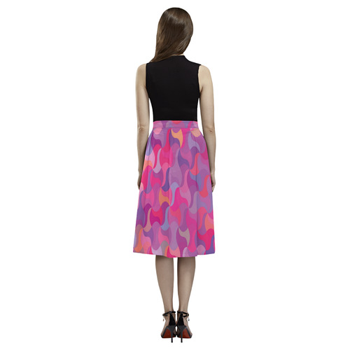 Mosaic Pattern 4 Aoede Crepe Skirt (Model D16)