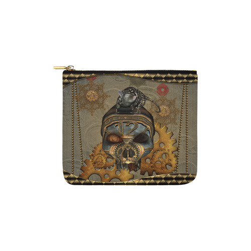 Awesome steampunk skull Carry-All Pouch 6''x5''