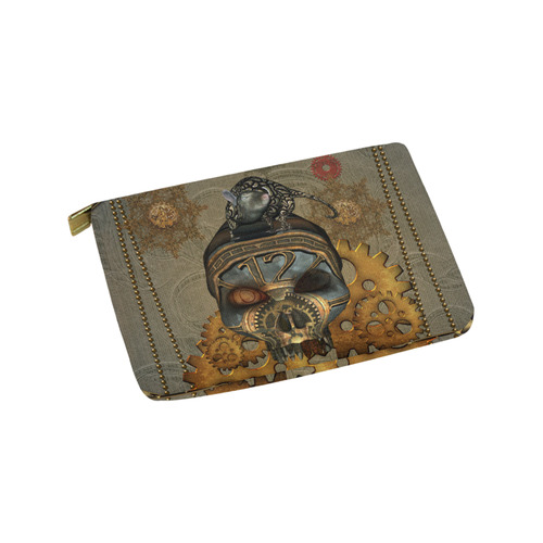 Awesome steampunk skull Carry-All Pouch 9.5''x6''