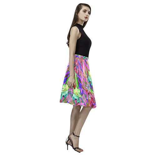 curacao 3 Melete Pleated Midi Skirt (Model D15)