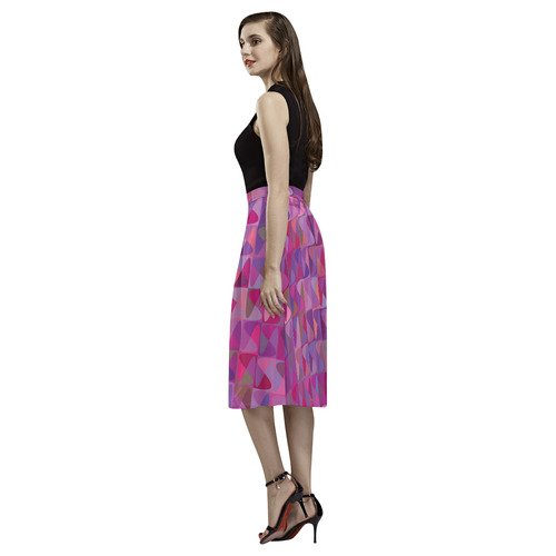 Mosaic Pattern 7 Aoede Crepe Skirt (Model D16)