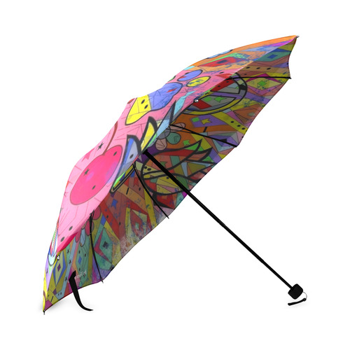 Happy Popart by Nico Bielow Foldable Umbrella (Model U01)