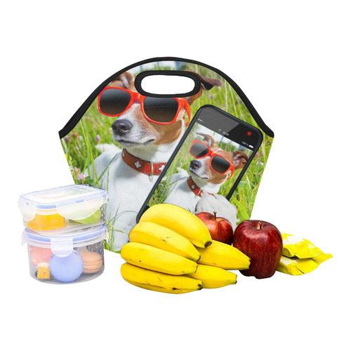 dog Neoprene Lunch Bag/Small (Model 1669)