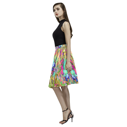 curacao 2 Melete Pleated Midi Skirt (Model D15)