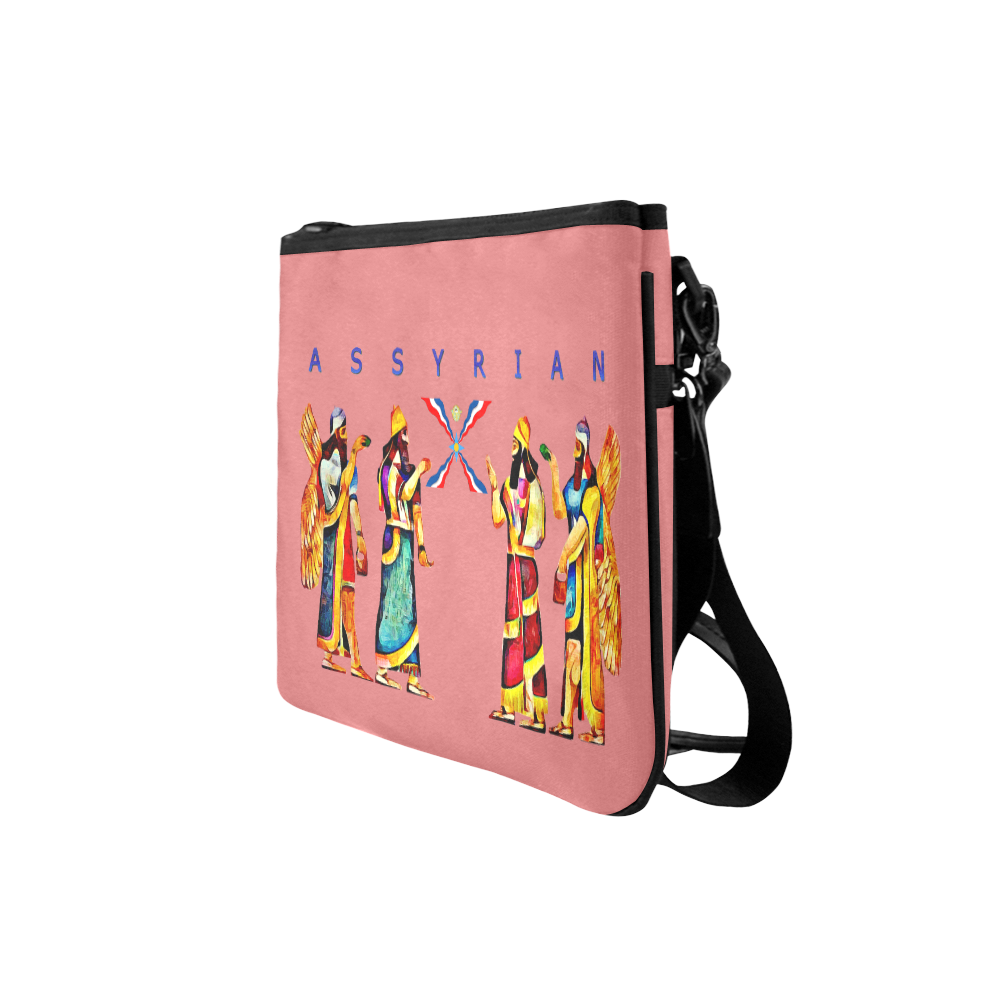 Pink Assyrian Clutch Slim Clutch Bag (Model 1668)