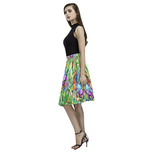 curacao Melete Pleated Midi Skirt (Model D15)