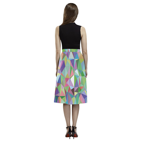Mosaic Pattern 5 Aoede Crepe Skirt (Model D16)