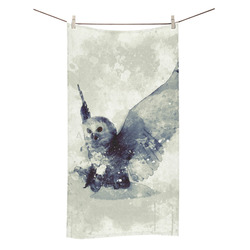 Wonderful owl, watercolor Bath Towel 30"x56"