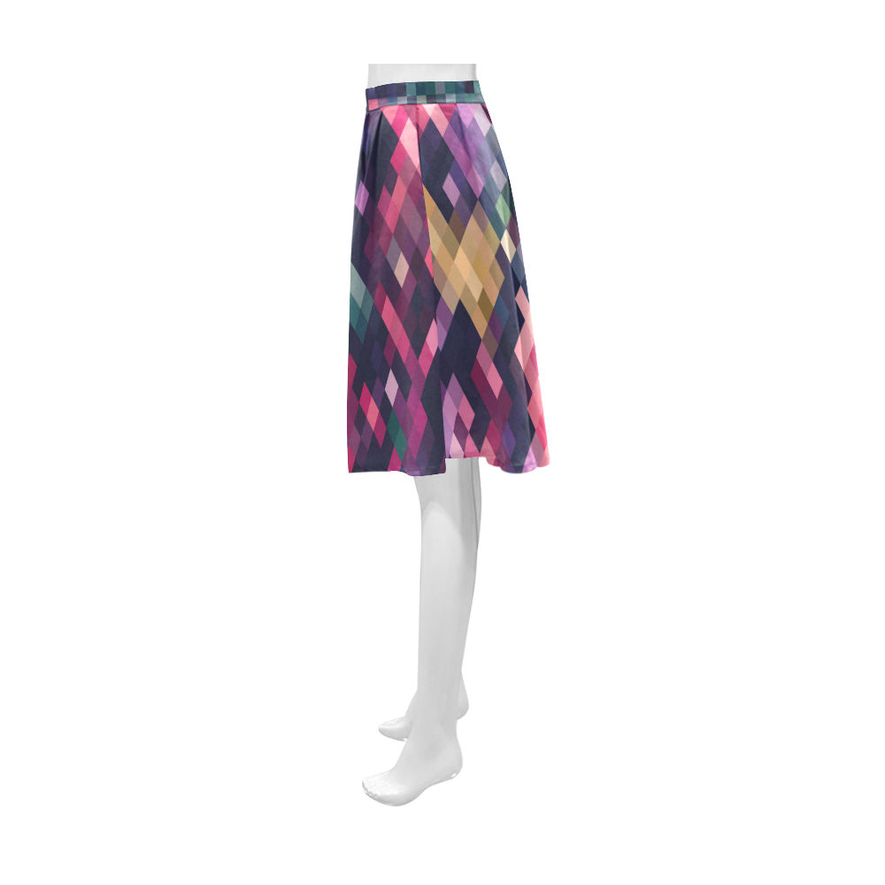 Mosaic Pattern 8 Athena Women's Short Skirt (Model D15)