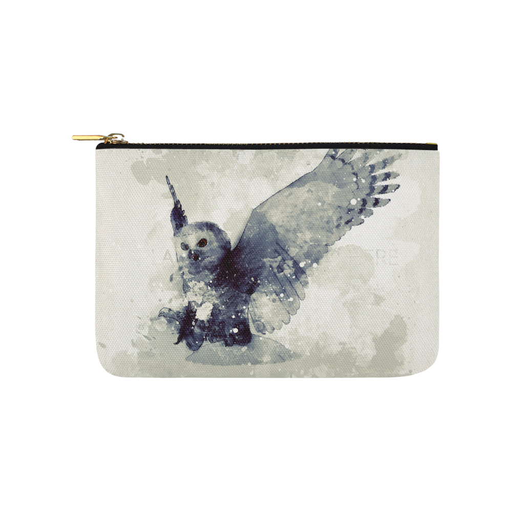 Wonderful owl, watercolor Carry-All Pouch 9.5''x6''