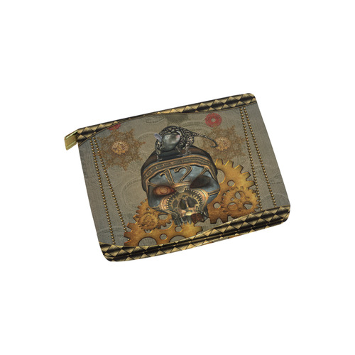 Awesome steampunk skull Carry-All Pouch 6''x5''