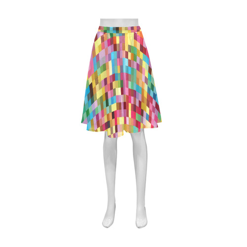 Mosaic Pattern 2 Athena Women's Short Skirt (Model D15)
