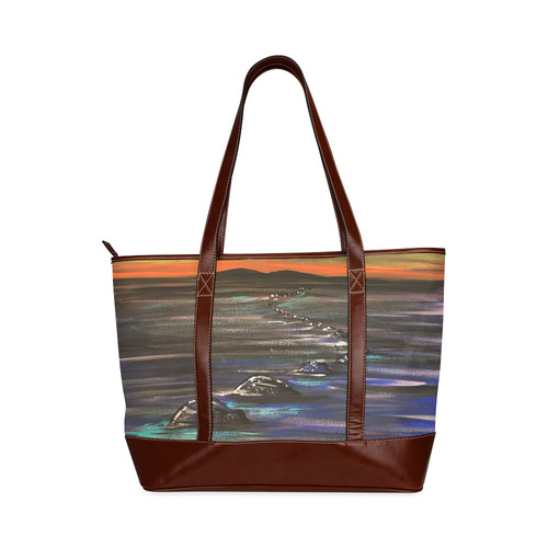 Night Walk Large Tote Handbag (Model 1642)