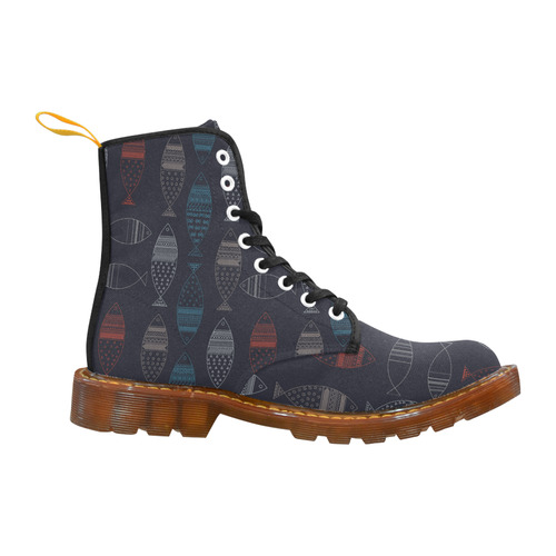 abstract fish Martin Boots For Men Model 1203H