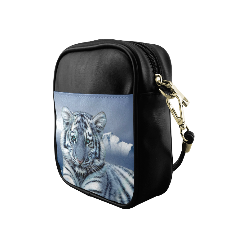 Blue White Tiger Sling Bag (Model 1627)