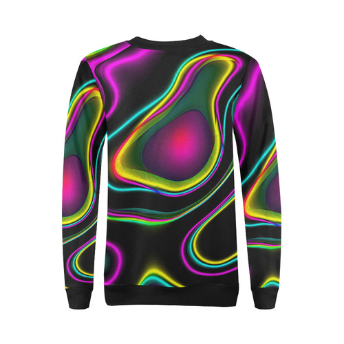 Vibrant Fantasy 5 by FeelGood All Over Print Crewneck Sweatshirt for Women (Model H18)