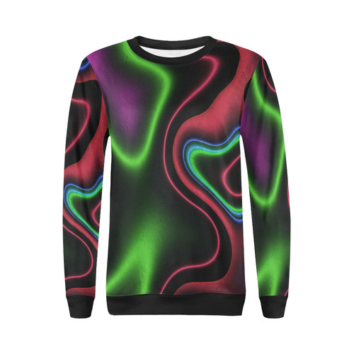 Vibrant Fantasy 2 by FeelGood All Over Print Crewneck Sweatshirt for Women (Model H18)