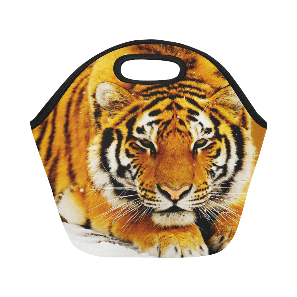 Siberian Tiger Neoprene Lunch Bag/Small (Model 1669)