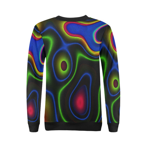 Vibrant Fantasy 6 by FeelGood All Over Print Crewneck Sweatshirt for Women (Model H18)