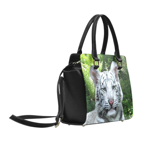 White Tiger Classic Shoulder Handbag (Model 1653)