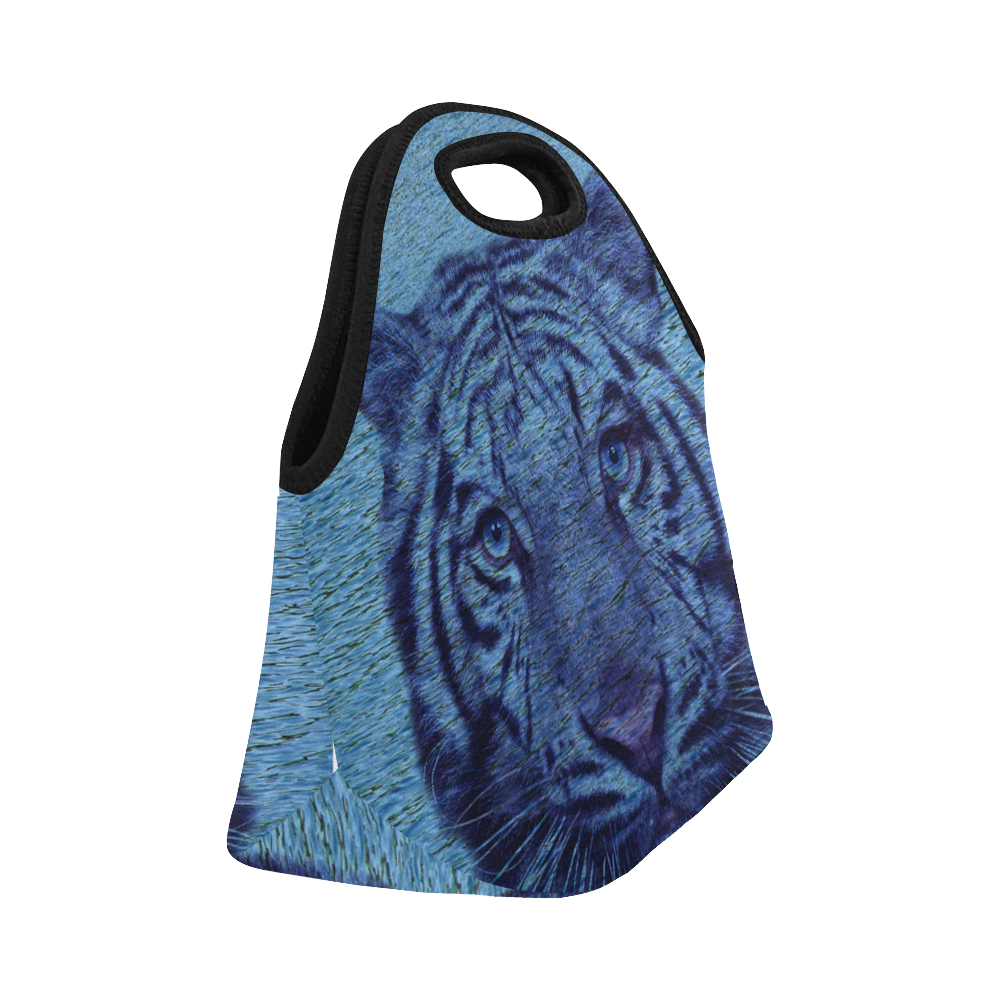 Tiger and Water Neoprene Lunch Bag/Small (Model 1669)
