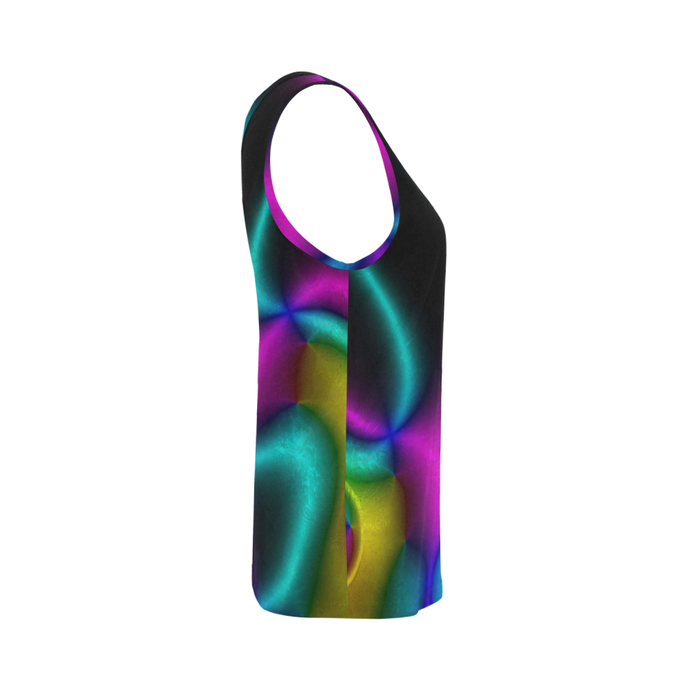 Vibrant Fantasy 3 by FeelGood All Over Print Tank Top for Women (Model T43)