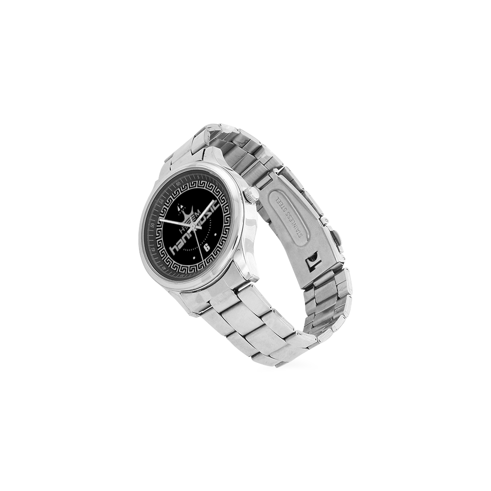 HANNMUSIC WORLD TIME KEEPER Men's Stainless Steel Watch(Model 104)