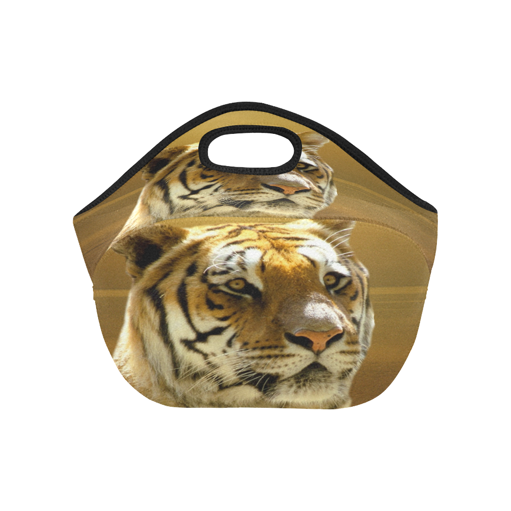 Golden Tiger Neoprene Lunch Bag/Small (Model 1669)