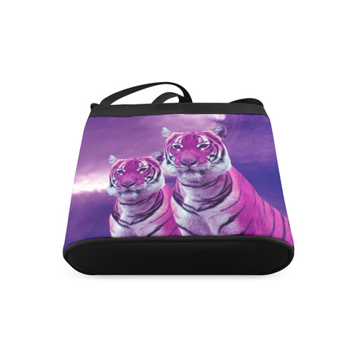 Purple Tigers Crossbody Bags (Model 1613)