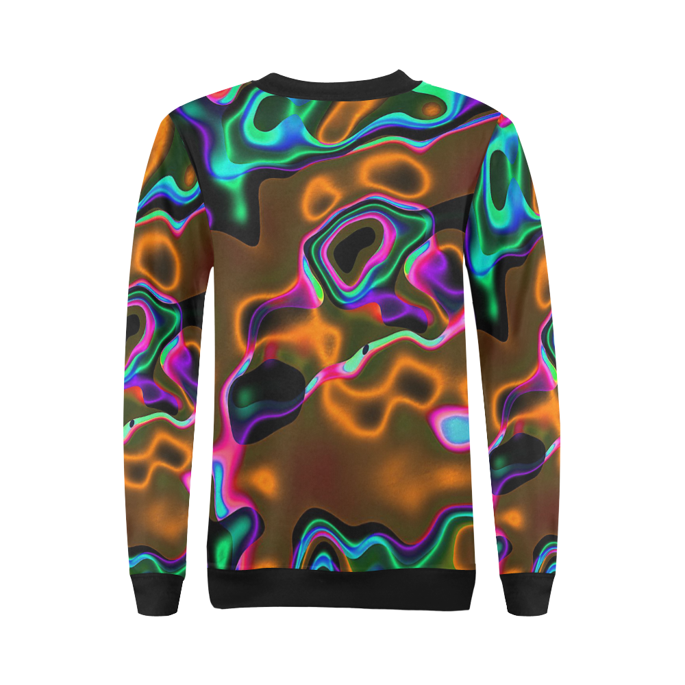 Vibrant Fantasy 8 by FeelGood All Over Print Crewneck Sweatshirt for Women (Model H18)
