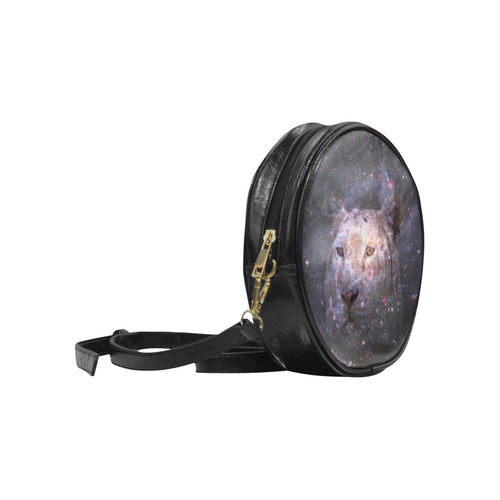 Tiger and Galaxy Round Sling Bag (Model 1647)