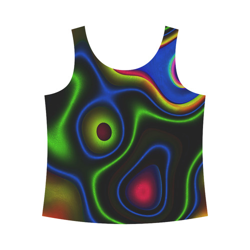 Vibrant Fantasy 6 by FeelGood All Over Print Tank Top for Women (Model T43)