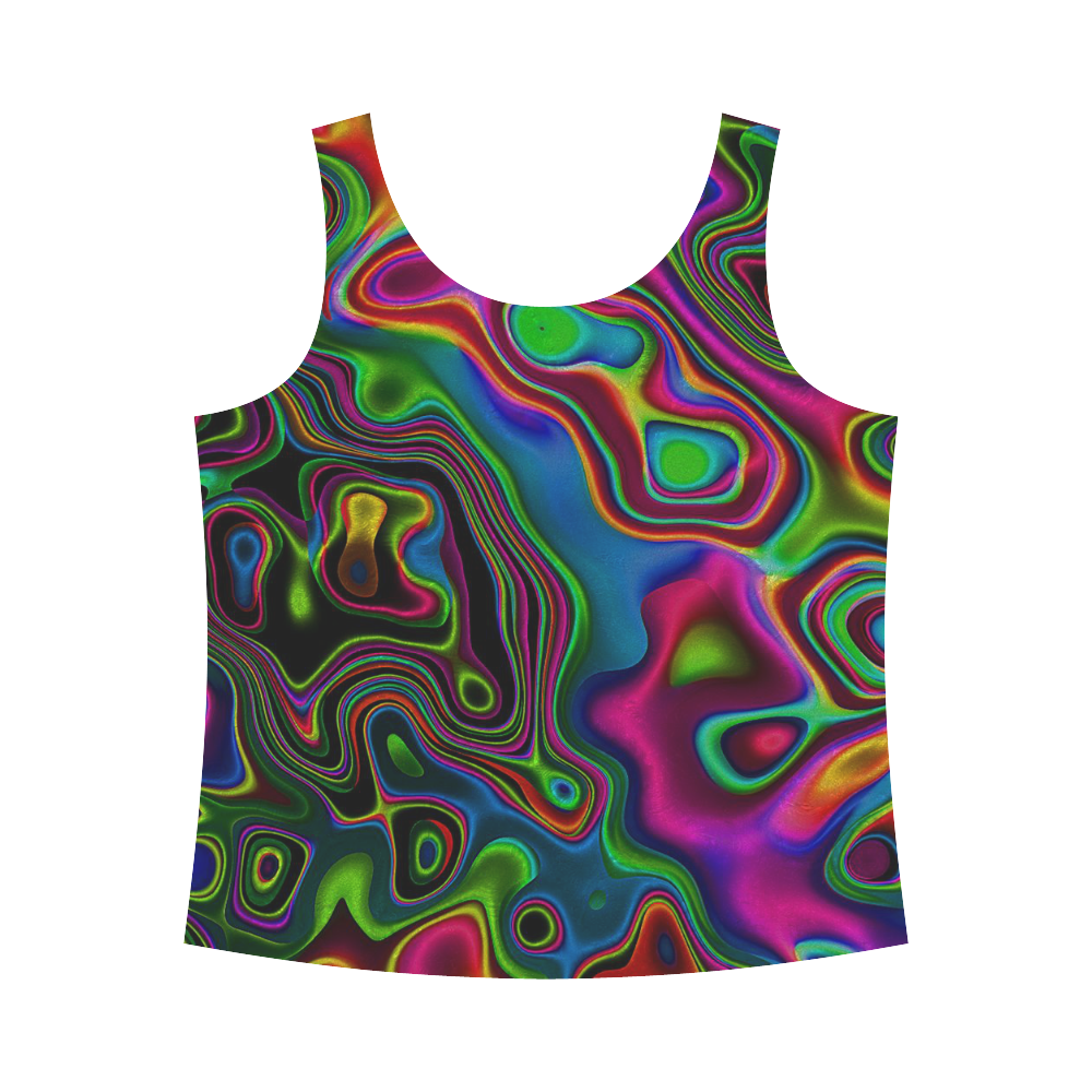 Vibrant Fantasy 7 by FeelGood All Over Print Tank Top for Women (Model T43)