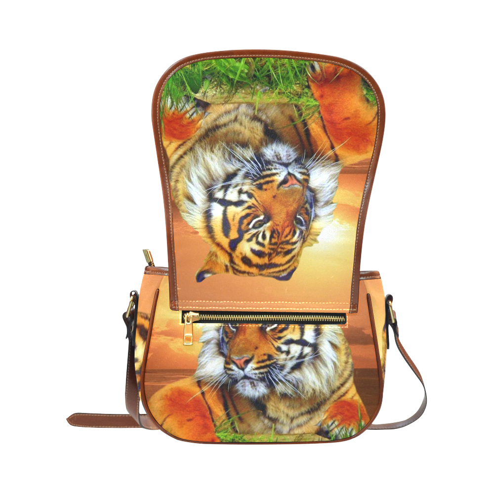 Sumatran Tiger Saddle Bag/Large (Model 1649)