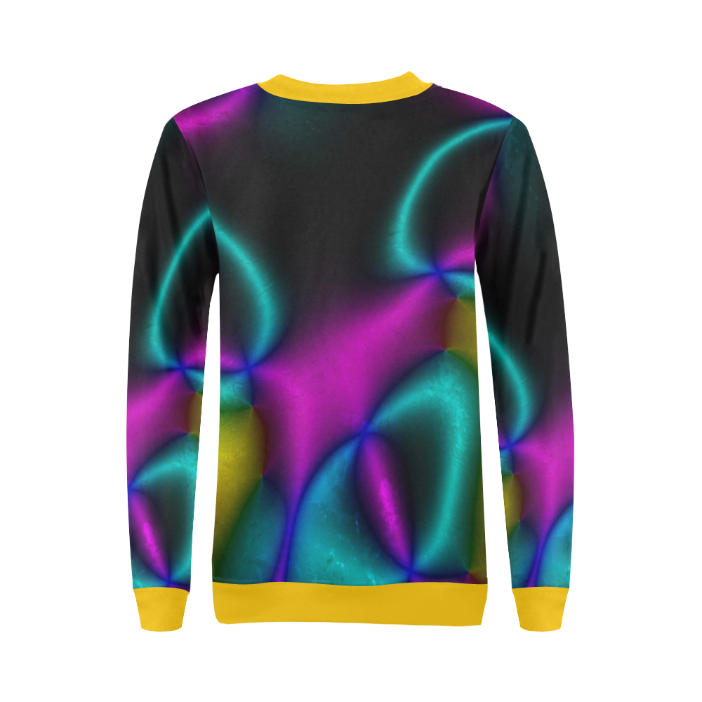 Vibrant Fantasy 3 by FeelGood All Over Print Crewneck Sweatshirt for Women (Model H18)