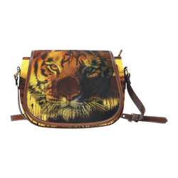 Tiger Face Saddle Bag/Large (Model 1649)