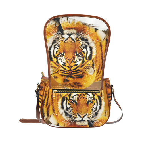 Siberian Tiger Saddle Bag/Large (Model 1649)