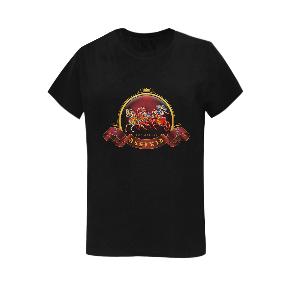 Assyrian Warrior T-Shirt Women's T-Shirt in USA Size (Two Sides Printing)