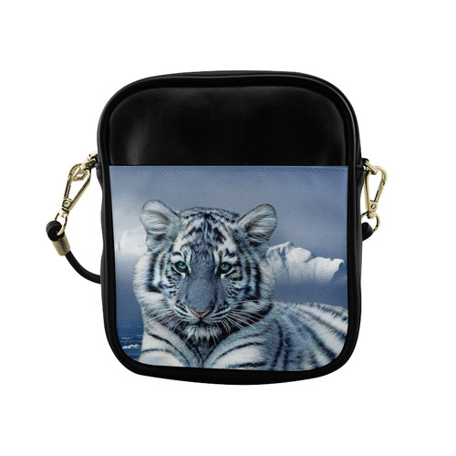 Blue White Tiger Sling Bag (Model 1627)