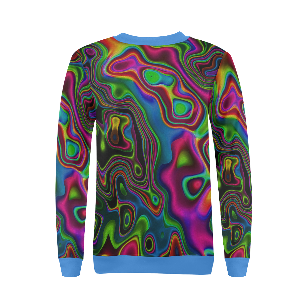 Vibrant Fantasy 7 by FeelGood All Over Print Crewneck Sweatshirt for Women (Model H18)