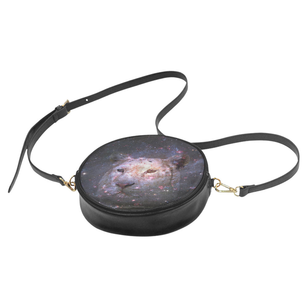 Tiger and Galaxy Round Sling Bag (Model 1647)