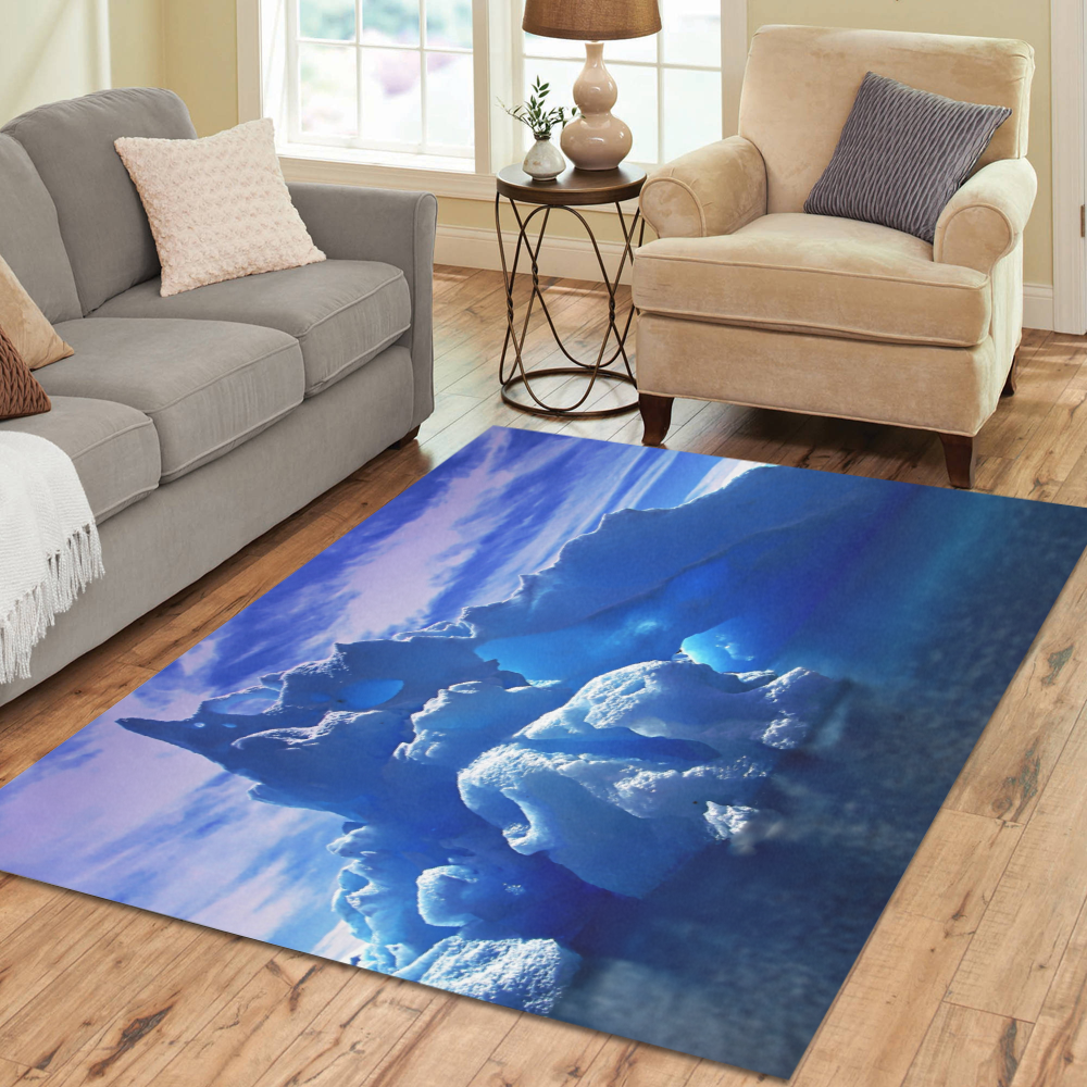 Arctic Ice Area Rug7'x5'