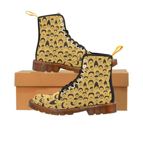 yellow emotion faces Martin Boots For Women Model 1203H