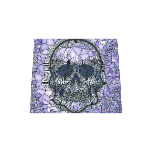 Glass Mosaic Skull, blue by JamColors Boston Handbag (Model 1621)