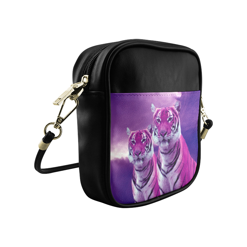 Purple Tigers Sling Bag (Model 1627)