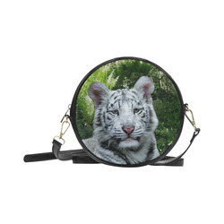 White Tiger Round Sling Bag (Model 1647)