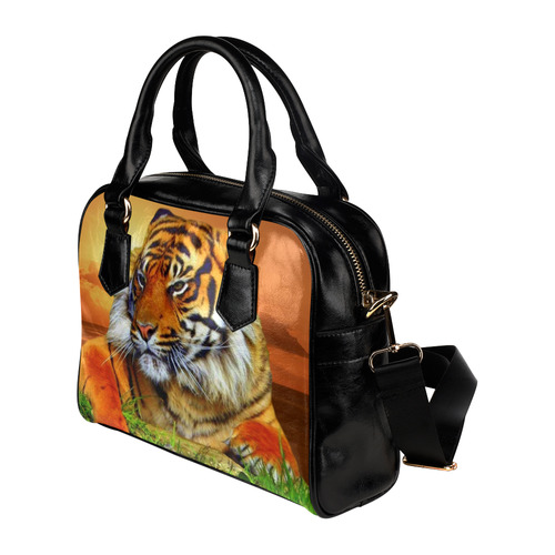 Sumatran Tiger Shoulder Handbag (Model 1634)