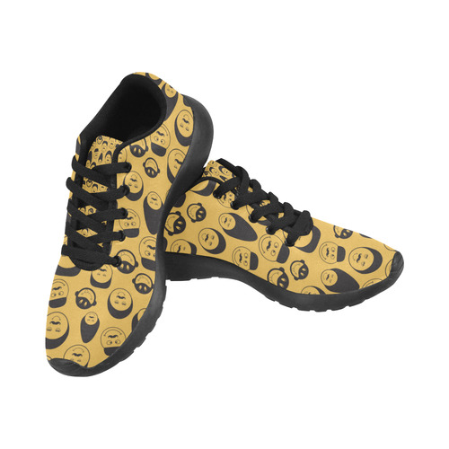 yellow emotion faces Kid's Running Shoes (Model 020)