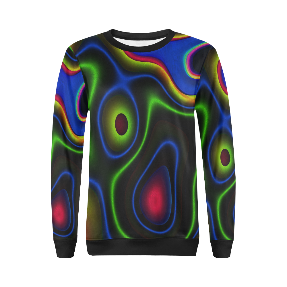 Vibrant Fantasy 6 by FeelGood All Over Print Crewneck Sweatshirt for Women (Model H18)